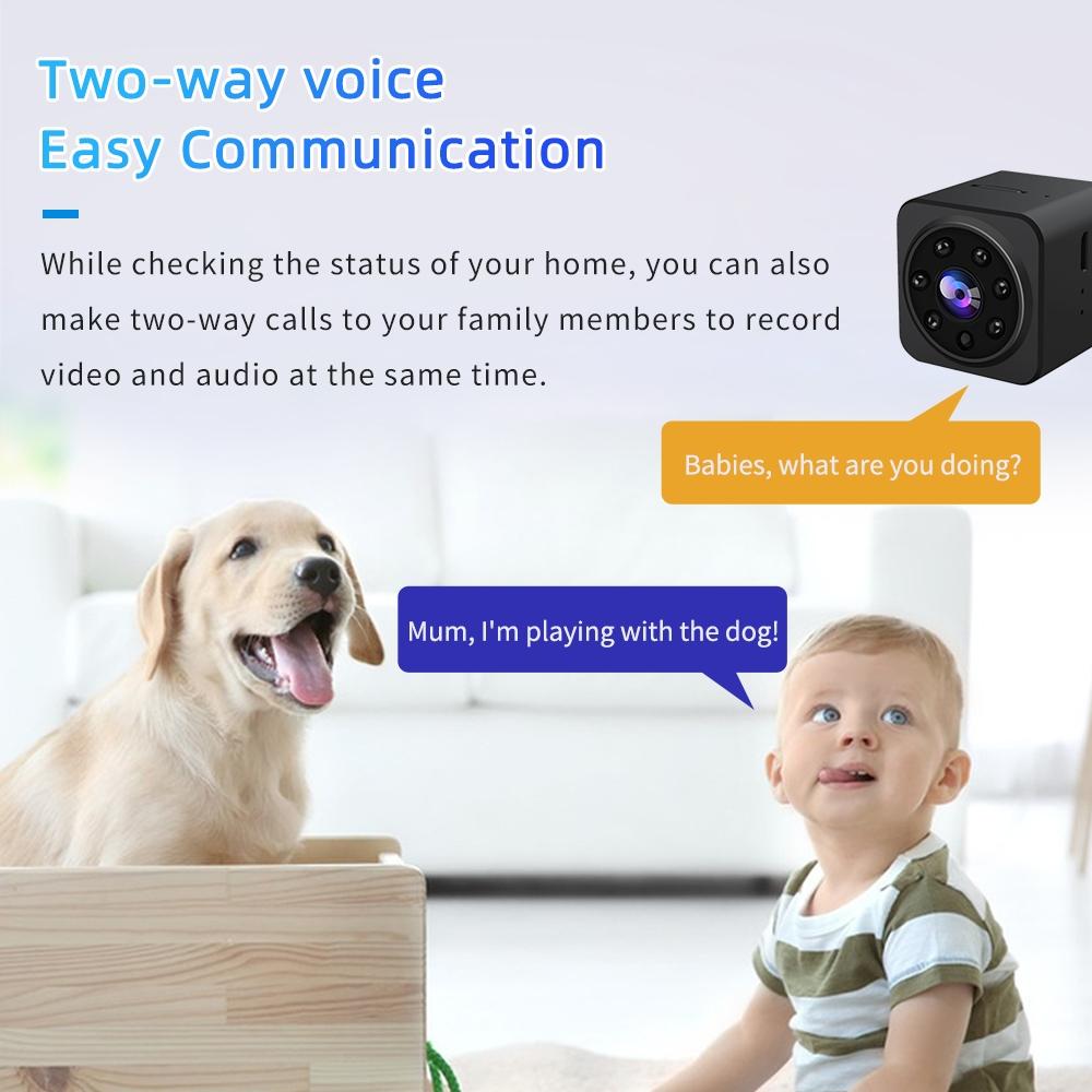 Wireless 1080P Smart Camera With Two-Way Voice Intercom - Black-1915196789670154244