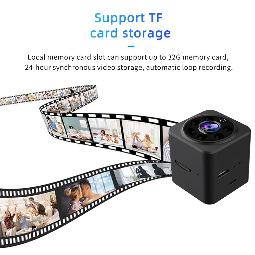 Wireless 1080P Smart Camera With Two-Way Voice Intercom - Black-1915196789670154246