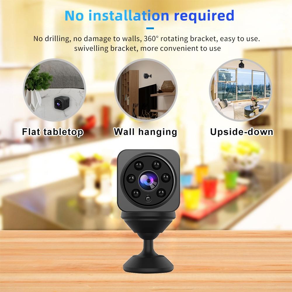 Wireless 1080P Smart Camera With Two-Way Voice Intercom - Black-1915196789670154247