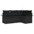 4 Piece Garden Sofa Set with Cushions Black Poly Rattan, vidaXL 2-Seater Garden Sofa with Storage & Cushions Black Poly Rattan