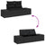 8 Piece Garden Sofa Set with Cushions Black Poly Rattan Acacia