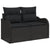 11 Piece Garden Sofa Set with Cushions Black Poly Rattan Acacia, vidaXL 2-Seater Garden Sofa with Cushions Black Poly Rattan, vidaXL 3 Piece Garden Dining Set with Cushions Black Poly Rattan Acacia