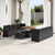 11 Piece Garden Sofa Set with Cushions Black Poly Rattan Acacia, vidaXL 2-Seater Garden Sofa with Cushions Black Poly Rattan, vidaXL 3 Piece Garden Dining Set with Cushions Black Poly Rattan Acacia