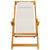 Folding Beach Chairs 2 Pack Light Grey Solid Wood Acacia & Textilene