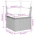 11 Piece Garden Sofa Set with Cushions Beige Poly Rattan