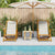 Folding Beach Chairs 2 Pack Light Grey Solid Wood Acacia & Textilene
