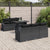 7 Piece Garden Sofa Set with Cushions Black Poly Rattan