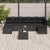 8 Piece Garden Sofa Set with Cushions Beige Poly Rattan