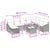 9 Piece Garden Sofa Set with Cushions Grey Poly Rattan
