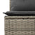 6 Piece Garden Sofa Set with Cushions Grey Poly Rattan