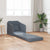 Floor Sofa Bed 2-in-1 Dark Grey 65x80x83 cm Velvet