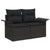 8 Piece Garden Sofa Set with Cushions Beige Poly Rattan