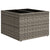9 Piece Garden Sofa Set with Cushions Grey Poly Rattan