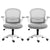 Artiss 2x Mesh Office Chair Computer Gaming Desk Chairs Work Study Mid Back Grey