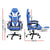 Artiss Gaming Office Chair Executive Computer Leather Chairs Footrest Blue White