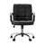 Artiss Office Chair PU Leather Mid Back Black