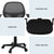 Artiss 2x Mesh Office Chair Computer Gaming Desk Chairs Work Study Mid Back Black