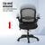 Artiss 2x Mesh Office Chair Computer Gaming Desk Chairs Work Study Mid Back