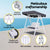 Gardeon Outdoor Wooden Swing Chair Garden Bench Canopy Cushion 3 Seater White