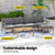 Gardeon 5-Seater Outdoor Sofa Set Wooden Lounge Setting 6PCS
