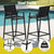 Gardeon 2PC Outdoor Bar Stools Steel Dining Chairs Patio Furniture Garden Black