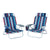 Gardeon Outdoor Chairs Beach Chair Backpack Cooler Storage Lightweight Fishing Blue