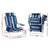 Gardeon Outdoor Chairs Beach Chair Backpack Cooler Storage Lightweight Fishing Blue