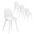 Gardeon 4PC Outdoor Dining Chairs PP Lounge Chair Patio Garden Furniture White