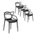 Gardeon 4PC Outdoor Dining Chairs PP Portable Stackable Chair Patio Furniture