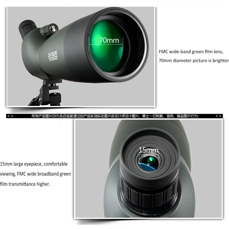 High Definition 25-75X70 Zoom Monocular Telescope For Outdoor Use-1915197509102342150