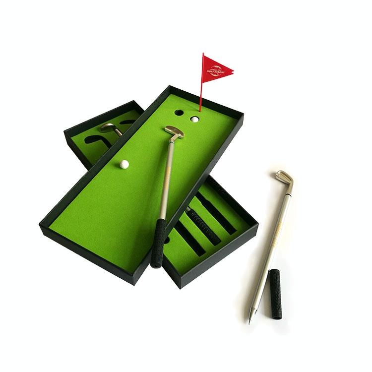 Mini Golf Putting Mat Trainer - 24.5X10.5X3.5Cm Court Push Rod-1915198018890633218