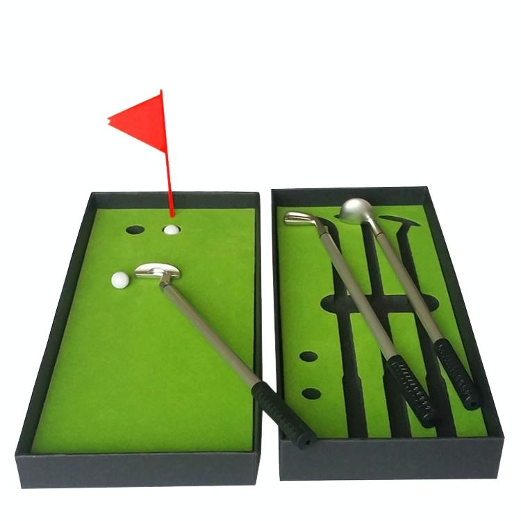 Mini Golf Putting Mat Trainer - 24.5X10.5X3.5Cm Court Push Rod-1915198018890633220