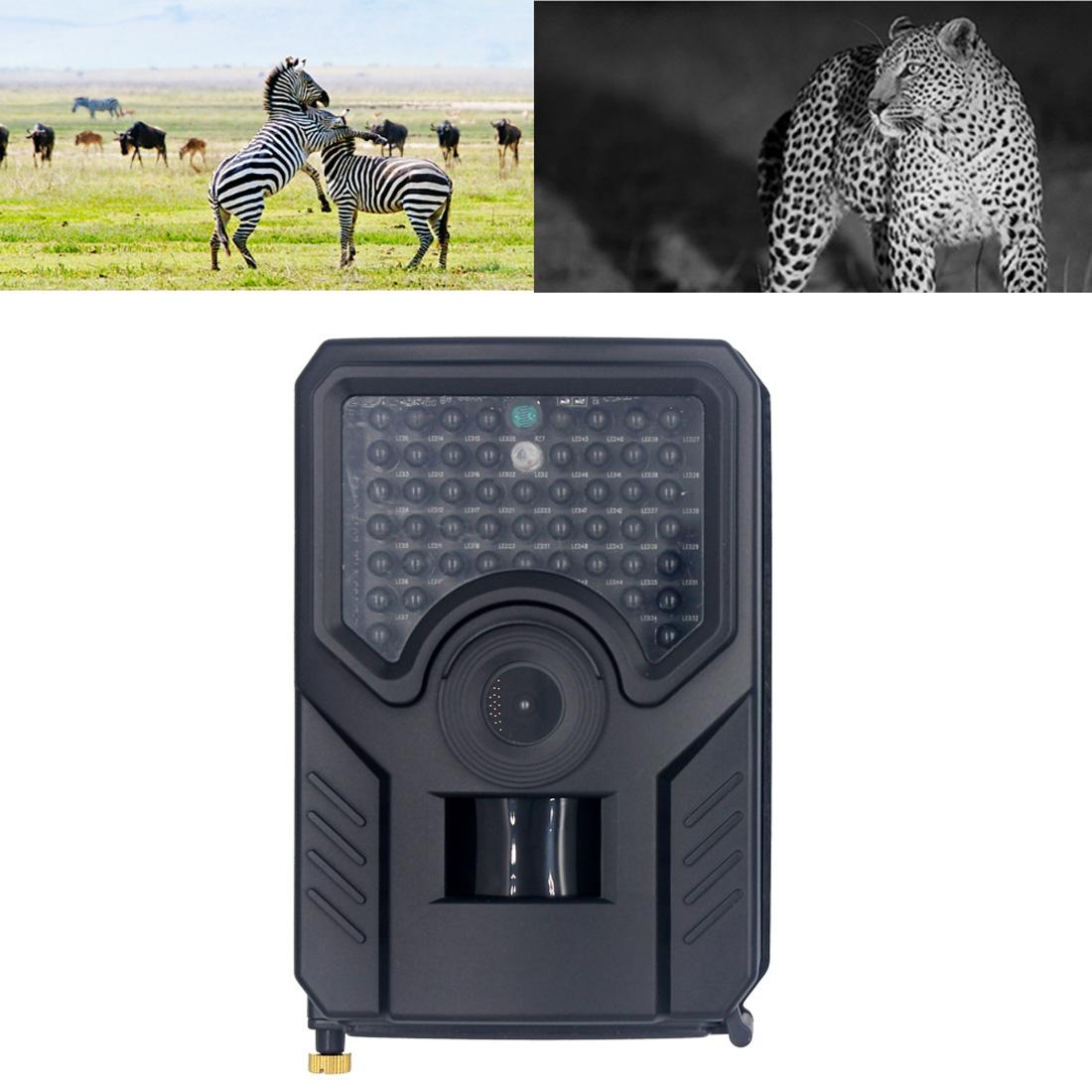 12Mp 1080P Hd Infrared Hunting Trail Camera With 120 Degree Wide Angle Lens And Ip56 Waterproof Design - Supports Tf Card Pir Distance 10-15M - Black-1915196797563834368