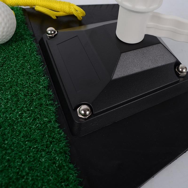 Portable Golf Putting Mat With Push Rod Trainer - 48X23Cm - Black-1915196774608408577