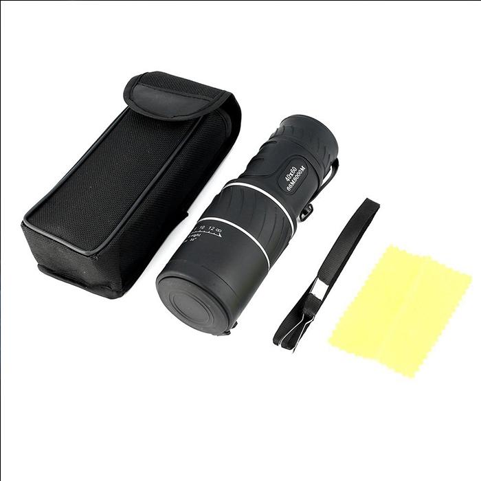 High Definition Night Vision Monocular Telescope - 40X60 12X Pocket Focusing - Black-1943465052401176583