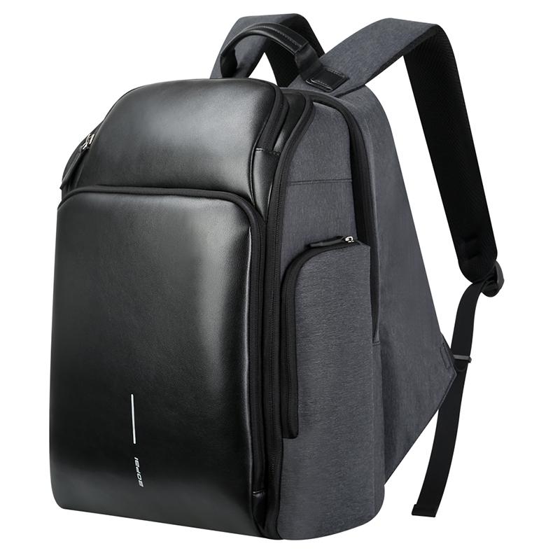 Waterproof Anti-Theft Usb Shoulder Bag - Large Capacity - Black-1915196491518054408