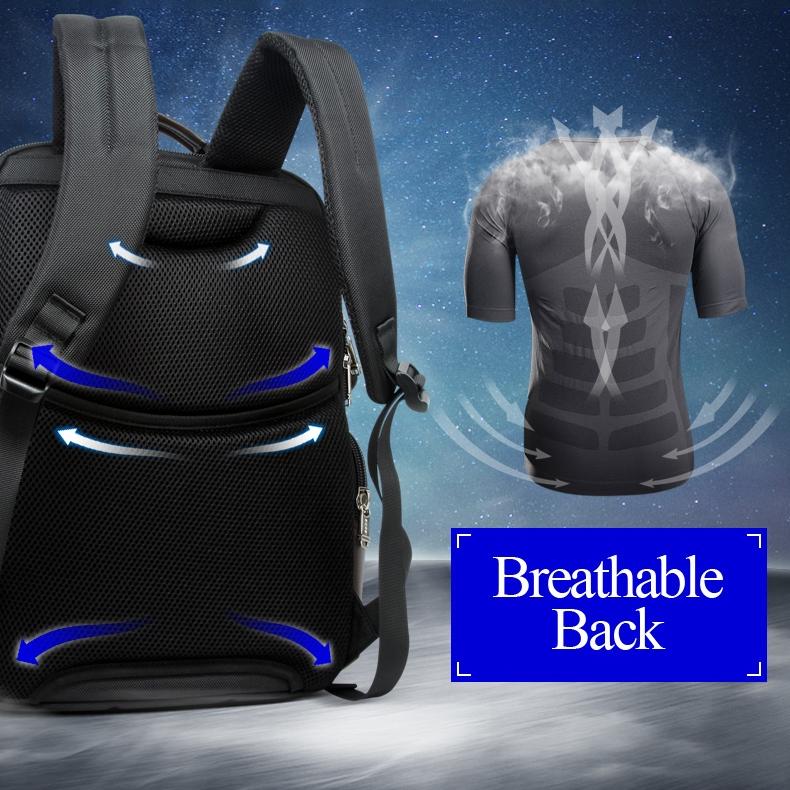 Large Capacity Multi-Layer Laptop Backpack With Breathable Design - 15.6 Inch Black - 35X20X43Cm-1915196685290704899