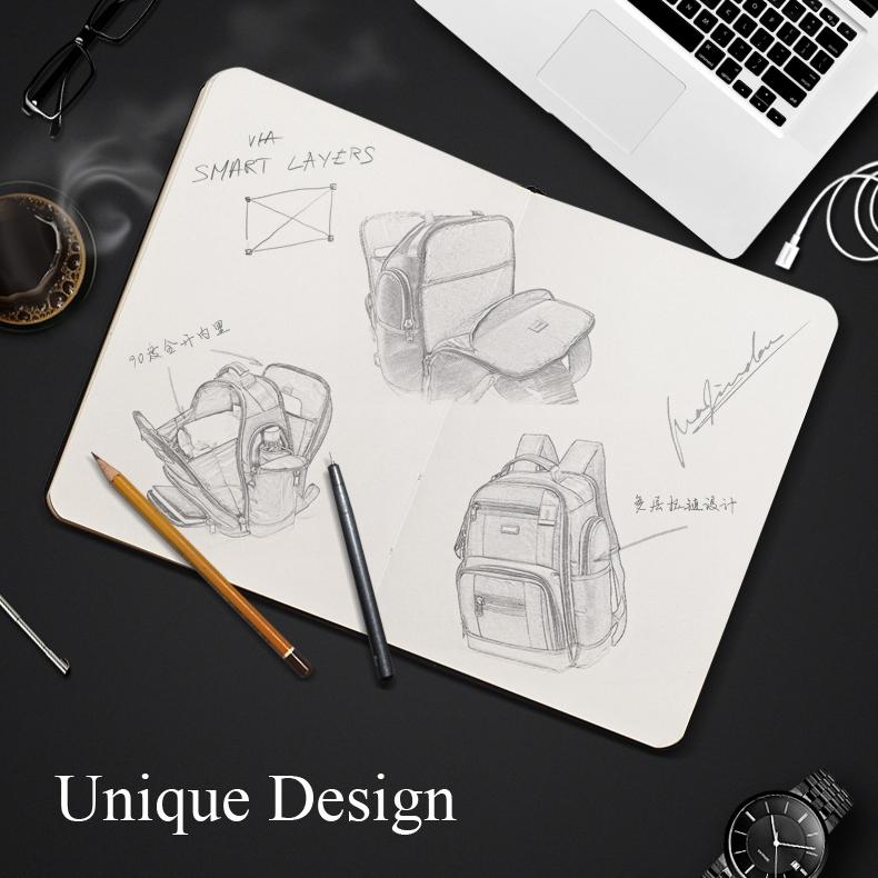 Large Capacity Multi-Layer Laptop Backpack With Breathable Design - 15.6 Inch Black - 35X20X43Cm-1915196685290704901