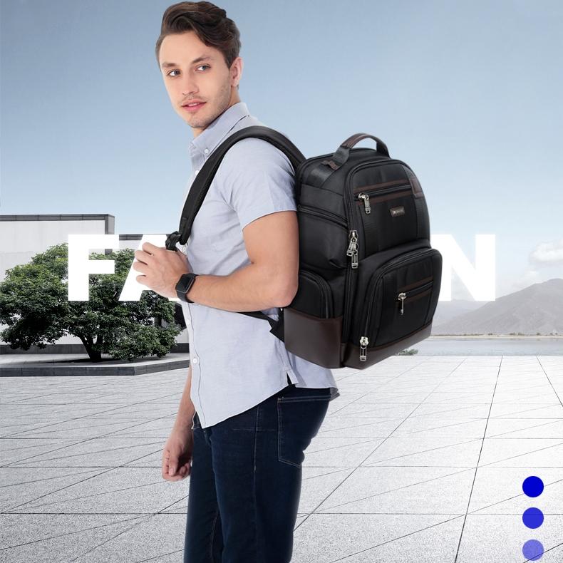 Large Capacity Multi-Layer Laptop Backpack With Breathable Design - 15.6 Inch Black - 35X20X43Cm-1915196685290704902
