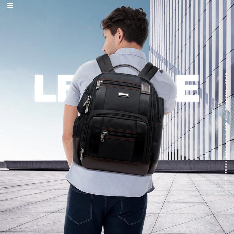 Large Capacity Multi-Layer Laptop Backpack With Breathable Design - 15.6 Inch Black - 35X20X43Cm-1915196685290704903