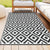 Gardeon Outdoor Rugs 120x180cm Large Carpet Reversible Area Mat PP Dual-Sided Patio Rug Cross