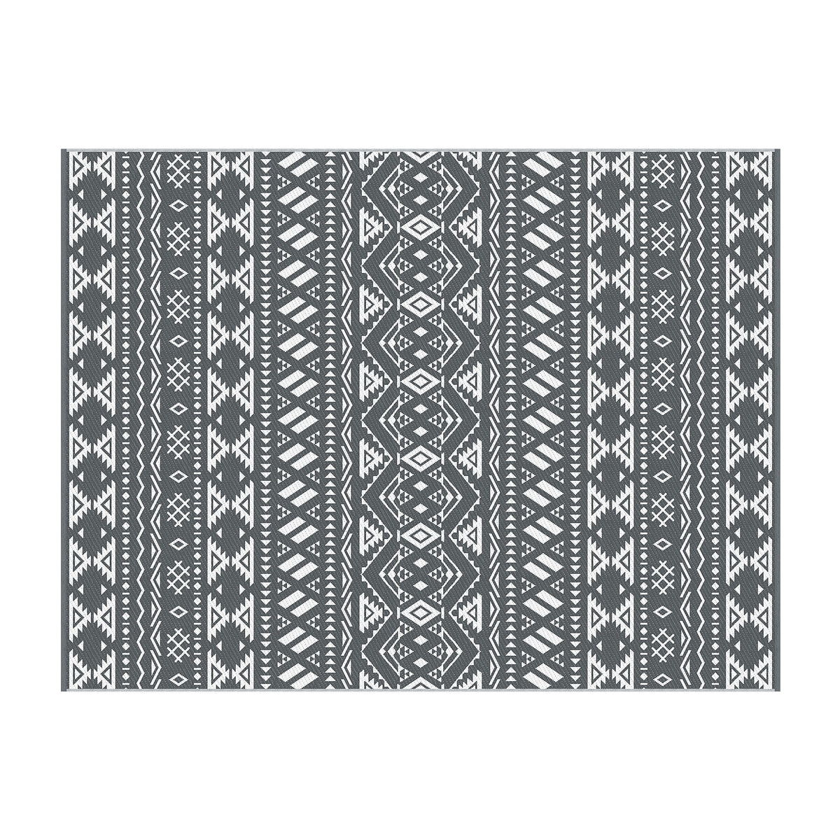 Gardeon Outdoor Rugs 274x366cm Large Carpet Reversible Area Mat PP Dual-Sided Patio Rug Bohemian