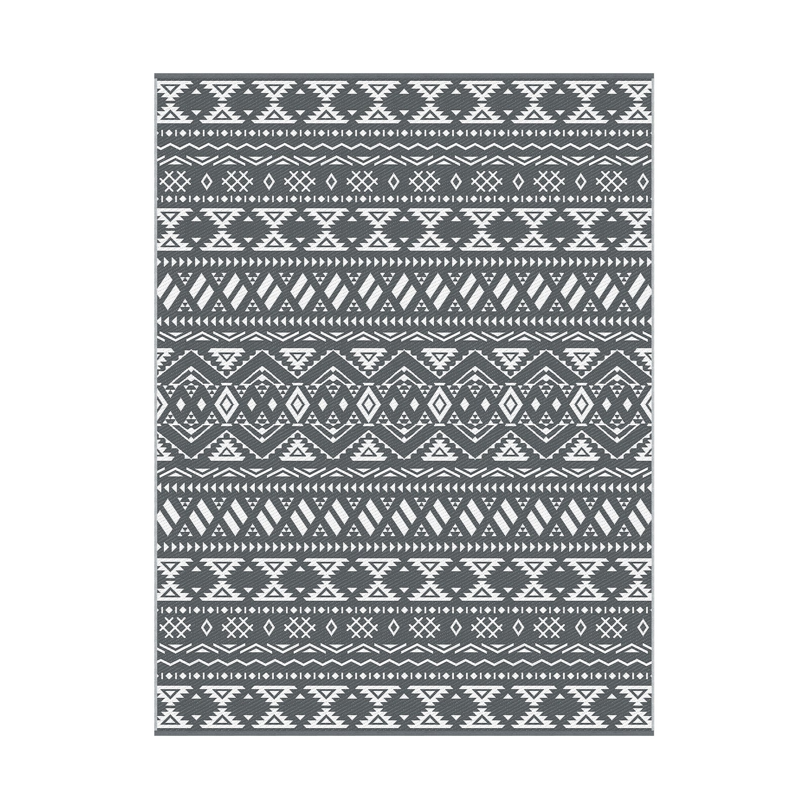 Gardeon Outdoor Rugs 274x366cm Large Carpet Reversible Area Mat PP Dual-Sided Patio Rug Bohemian