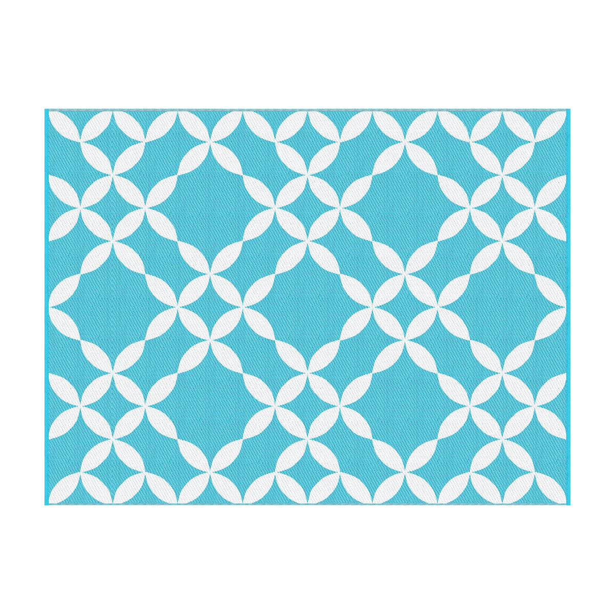 Gardeon Outdoor Rugs 274x366cm Large Carpet Reversible Area Mat PP Dual-Sided Patio Rug Light Blue
