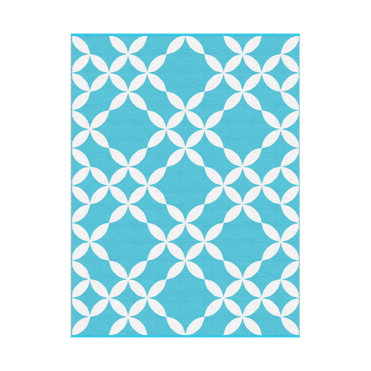 Gardeon Outdoor Rugs 274x366cm Large Carpet Reversible Area Mat PP Dual-Sided Patio Rug Light Blue