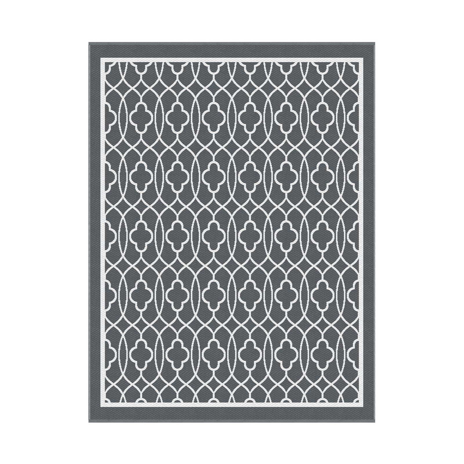 Gardeon Outdoor Rugs 274x366cm Large Carpet Reversible Area Mat PP Dual-Sided Patio Rug
