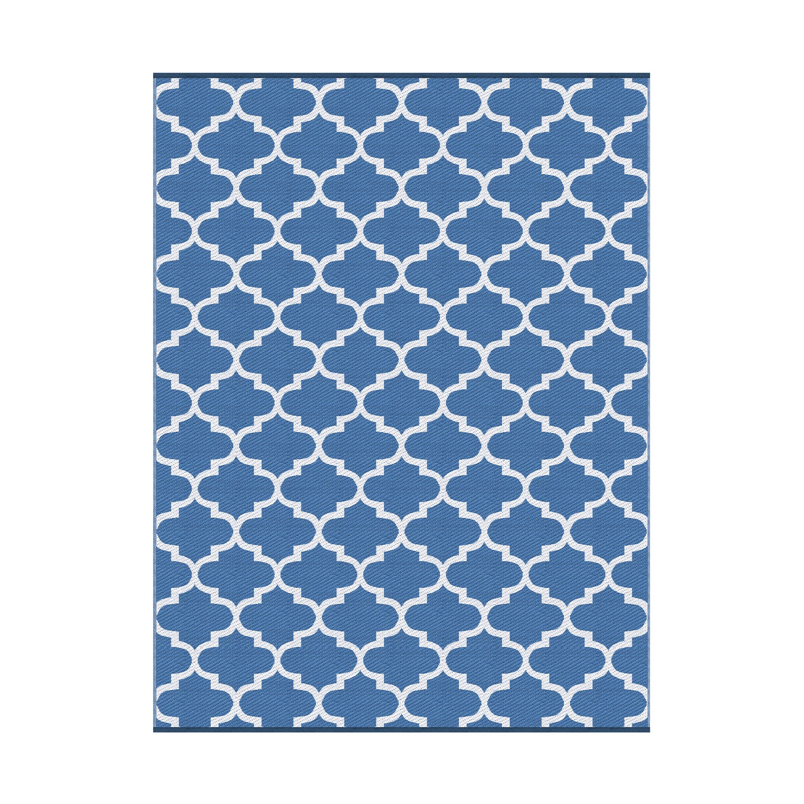 Gardeon Outdoor Rugs 274x366cm Large Carpet Reversible Area Mat PP Dual-Sided Patio Rug Blue