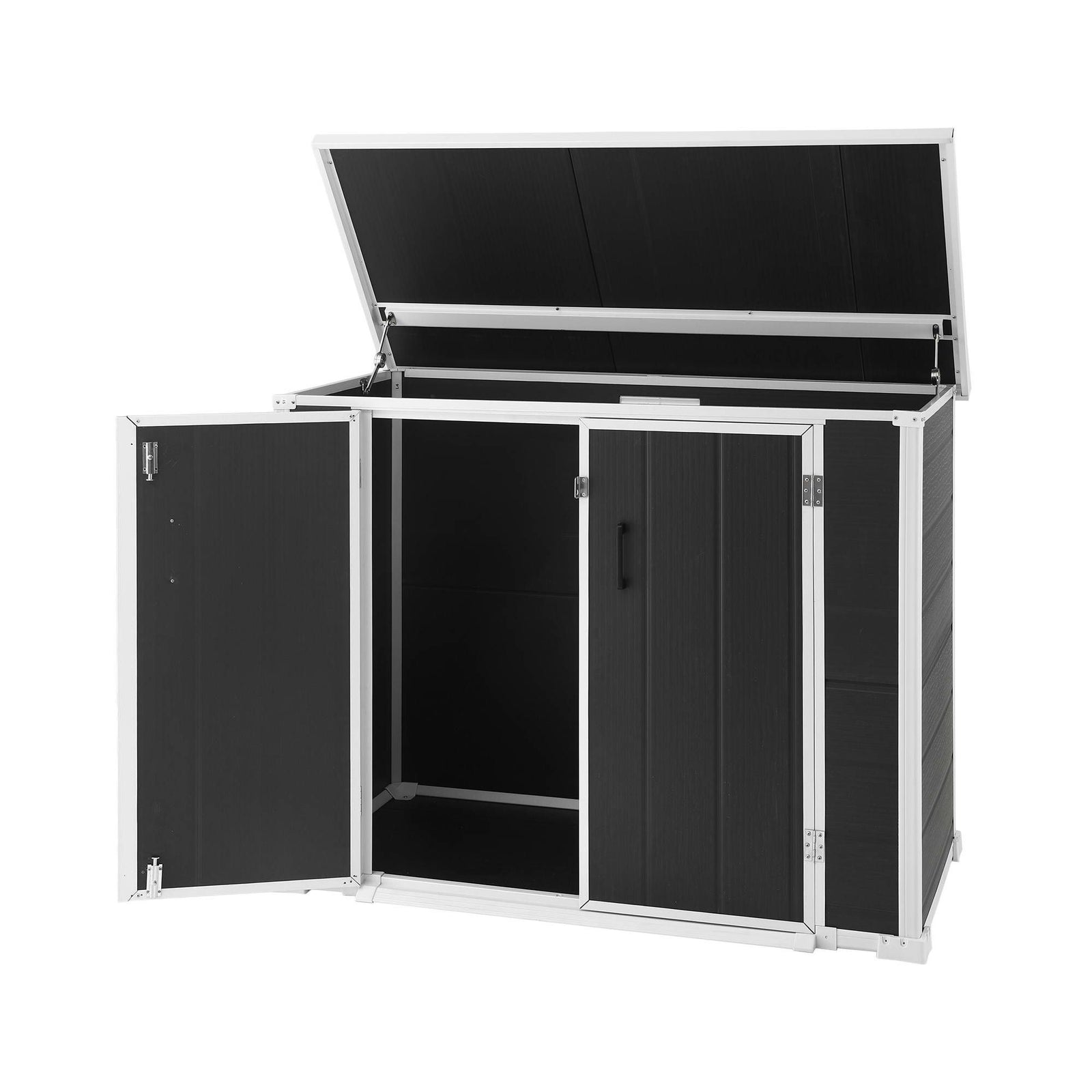 Gardeon 1070L Outdoor Storage Box Garden Shed Lockable Cabinet Tool Organizer Dark Grey