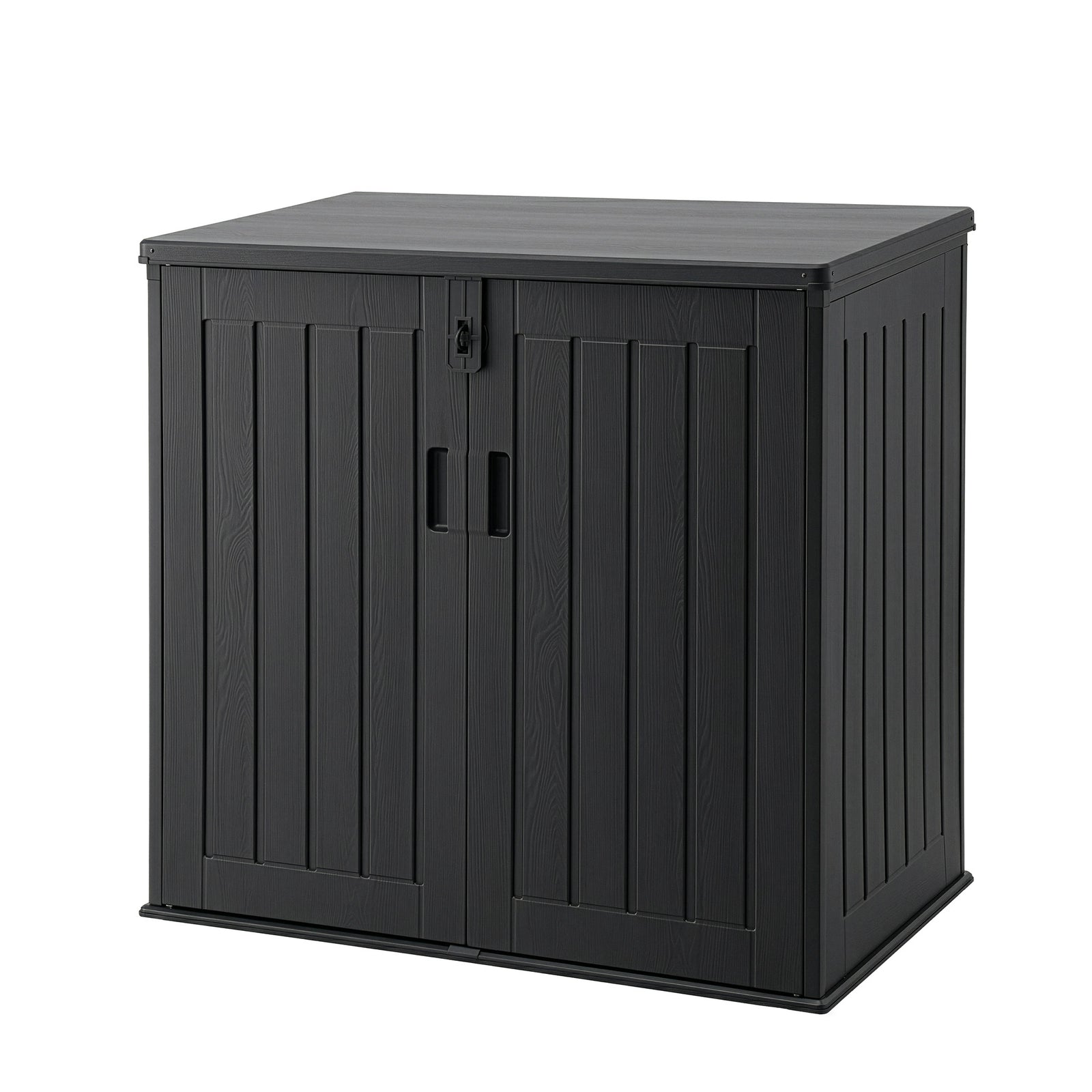 Gardeon Outdoor Storage Box 775L Container Lockable Cabinet Tool Organizer Shed Black