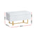 Artiss Storage Ottoman Blanket Box Criss-cross Linen White